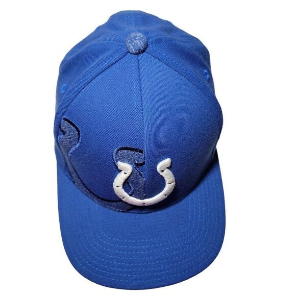 Indianapolis Colts Hat Mens L/XL Fitted Reebok Cap Stretch Wool Blend NFL GUC - Picture 7 of 12